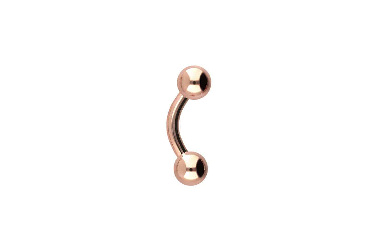 Chirurgenstahl Piercing Banane